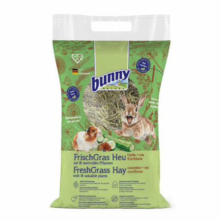 Foin d’Herbe Fraîche Concombre + Bleuets Rouges